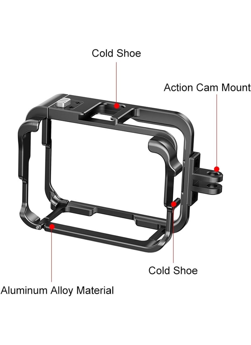 PULUZ Aluminum Metal Frame Cage for Insta360 Ace Pro Protective Mount Bracket Frame Cage for Insta360 Ace Pro Sport Camera Cage Mounts Clamps  - Image 3