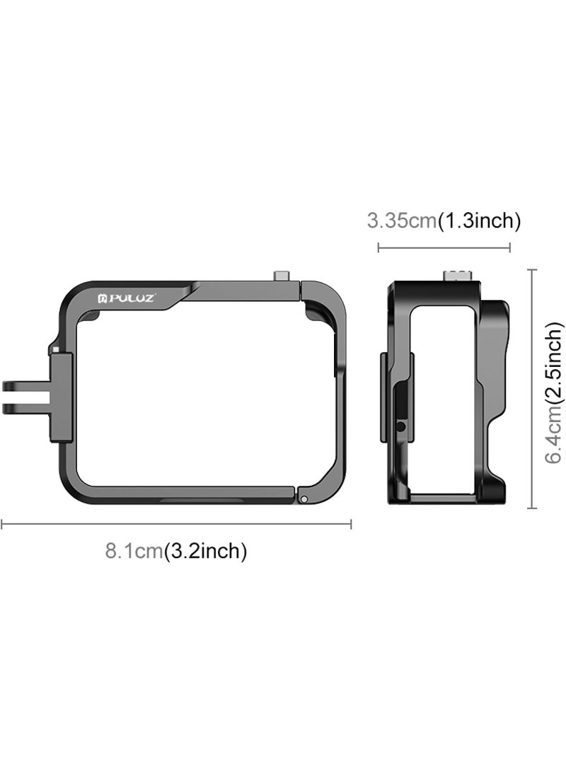 PULUZ Aluminum Metal Frame Cage for Insta360 Ace Pro Protective Mount Bracket Frame Cage for Insta360 Ace Pro Sport Camera Cage Mounts Clamps  - Image 2