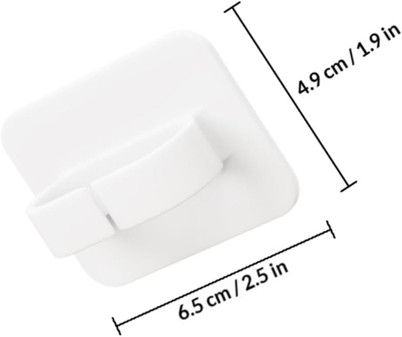 4pcs Multipurpose Circle Adhesive Hooks for Bathroom Spray Bottle Storage, No-Trace Wall Mount Household Utility Hooks for Home Organization - Image 2