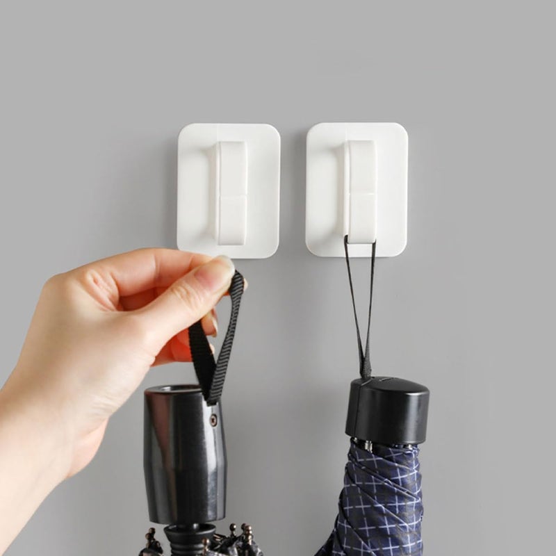 4pcs Multipurpose Circle Adhesive Hooks for Bathroom Spray Bottle Storage, No-Trace Wall Mount Household Utility Hooks for Home Organization - Image 4