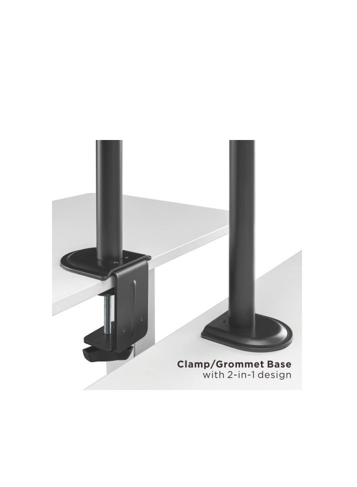 Hamood DUAL-MONITOR STEEL ARTICULATING MONITOR MOUNT For most 13”-32” monitors - Image 2