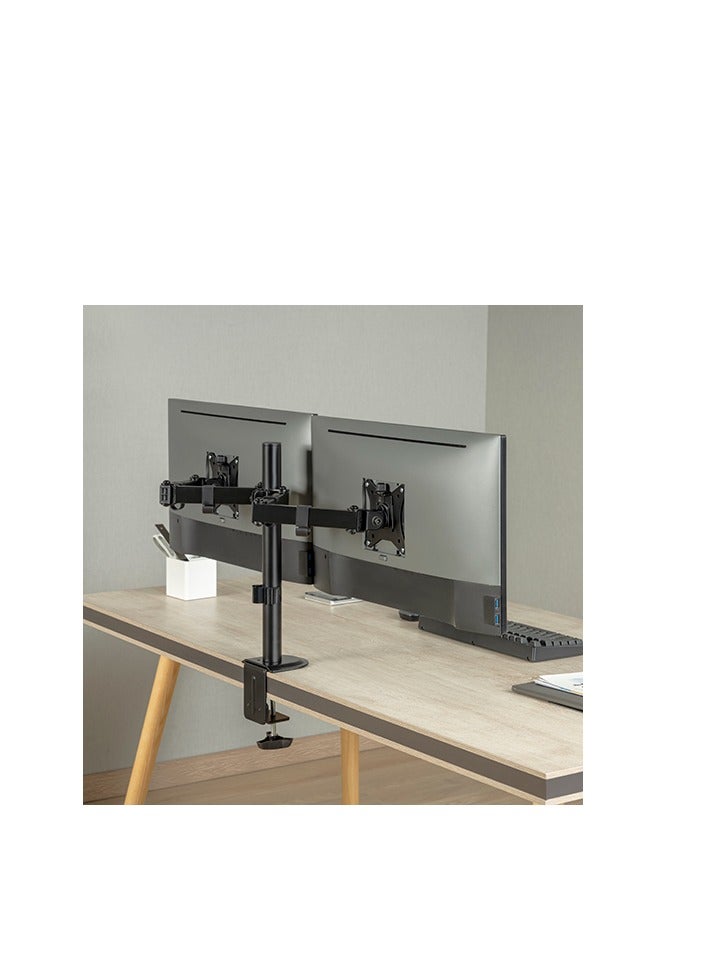 Hamood DUAL-MONITOR STEEL ARTICULATING MONITOR MOUNT For most 13”-32” monitors - Image 3