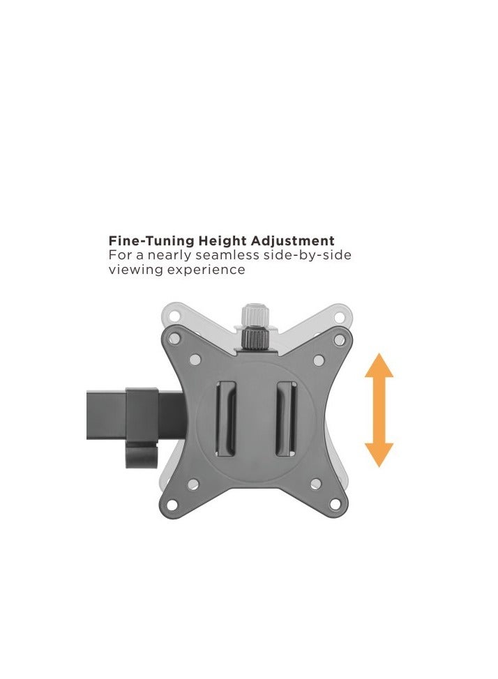 Hamood DUAL-MONITOR STEEL ARTICULATING MONITOR MOUNT For most 13”-32” monitors - Image 5