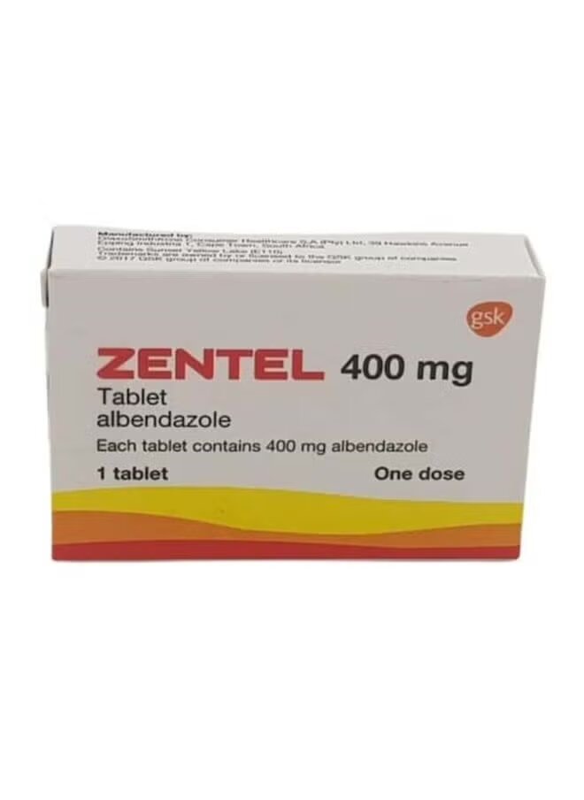gsk Zentel 400Mg Tab 1S 