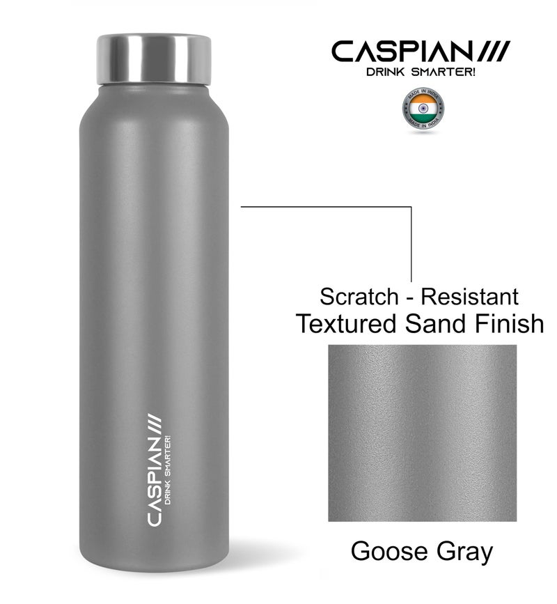CASPIAN /// Astra ISI Certified Stainless Steel Water Bottle 1ltr. (Multicolor, 1 Litre, Set of 3) |Leak Proof Thunder for Fridge Home Office Travel School Kids Boys Girls Adults Sports Gym |BPA Free - Image 3