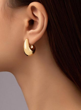 1pair Simple & Luxurious Gold-Tone Curved Earrings - pzsku/Z59C99AEC97B182C755F5Z/45/_/1722979689/ed06adac-740f-4d8f-a27c-1025e8b449b4