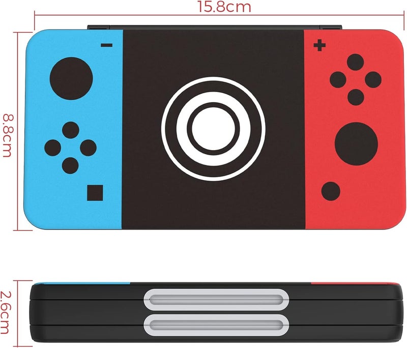 HEIYING حافظة بطاقات ألعاب لجهاز Nintendo Switch وSwitch OLED، صندوق تخزين بطاقات ألعاب مخصص للجهاز Switch Lite مع 48 فتحة لبطاقات الألعاب و24 فتحة لبطاقات Micro SD. - Image 5