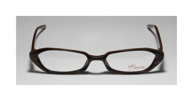 THALIA SODI Thalia Dahila Womens/Ladies Ophthalmic Glamorous Designer Full-rim Flexible Hinges Eyeglasses/Eye Glasses (51-16-140, Chocolate) - Image 3