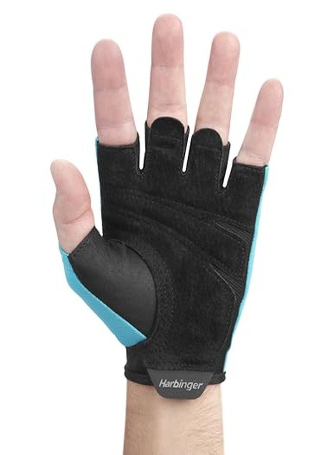 Harbinger Power Gloves 2.0 for Weightlifting, Training, Fitness, and Gym Workouts - Unisex (Aqua, M) - Image 5