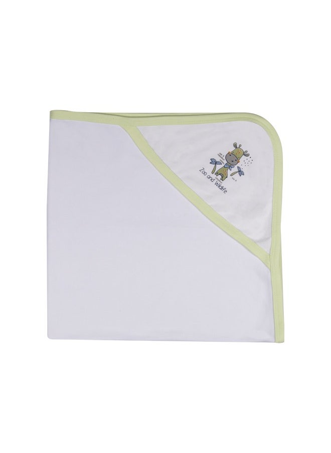 Babies Basic 7 Piece Unisex 100% Cotton Gift Set Include Bib, Blanket, Mitten, Cap, Romper, Top And Bottom Set  - Image 2