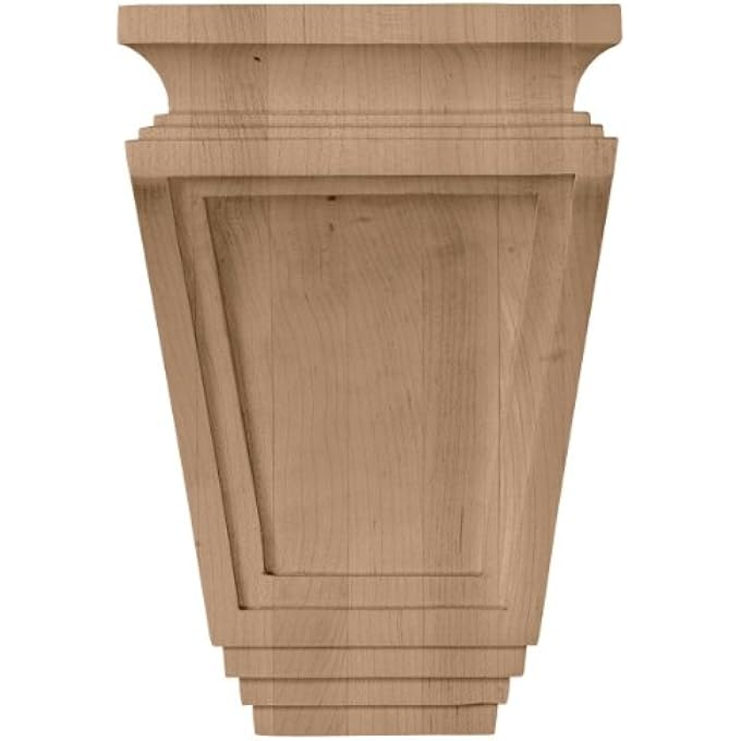 COR06X04X09ARRW 6-INCH W X 4-INCH D X 9-INCH H ARTS AND CRAFTS CORBEL, RUBBERWOOD - Image 2