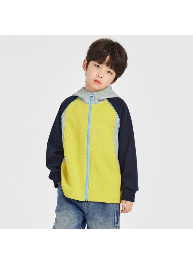 BOY جاكيت S 2025 أسلوب الربيع الجديد كليه بلونين بأكمام راجلان سحاب علوي للأطفال ملابس رياضية غير رسمية متعددة الاستخدامات - Image 2