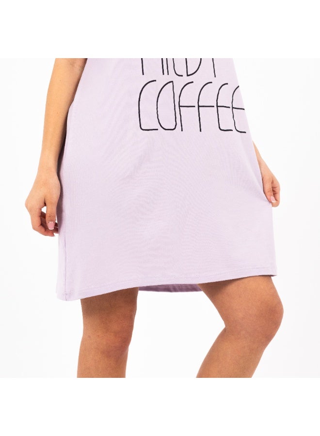 zecotex  Women's Cotton Nightshirt Dress | Printed Short Sleeve Sleepwear | Comfortable Summer Loungewear for Women  - Image 4
