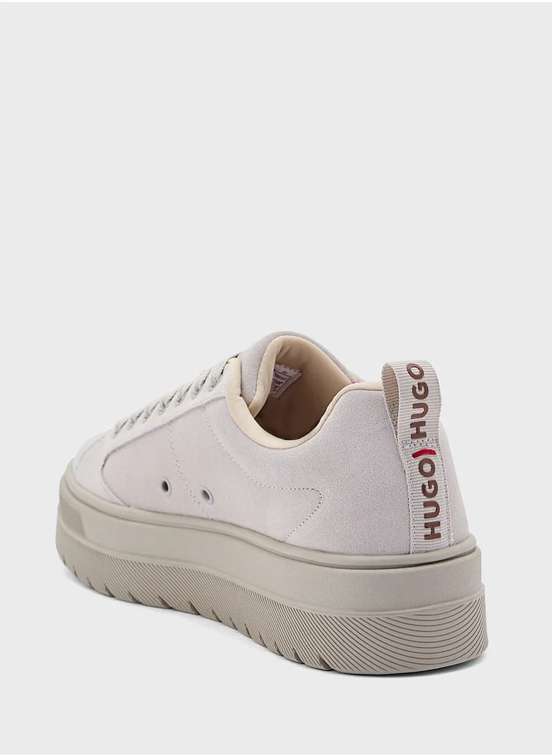 HUGO Lyssa Plain Low Top Sneakers