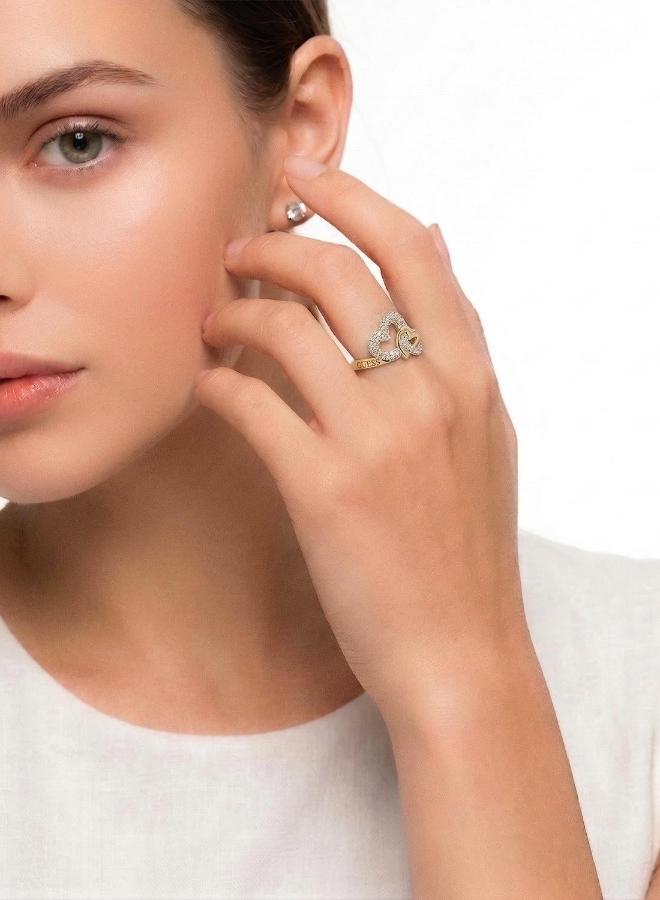 GUESS Pave Hearts Ring - Image 3
