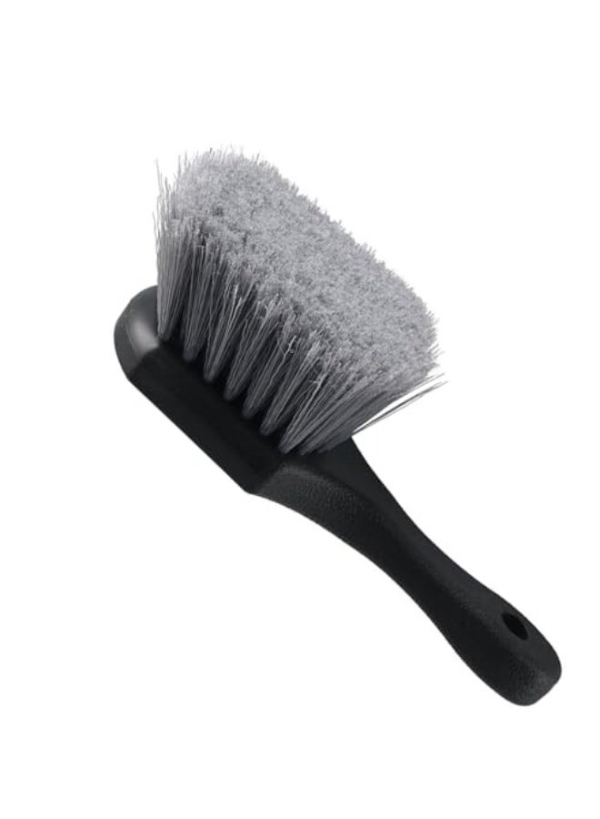Generic Tazweeq Wheel Brush for Car, Wheel & Tire Brush Cleaner for Car, Fine Good Wheel Brushes for Cleaning Wheels, Auto Wheel Cleaning Brush Bristle Tools(Grey)  - Image 1