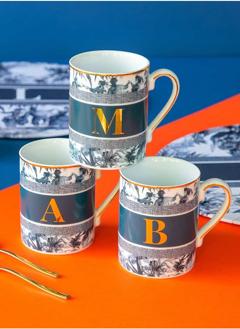 Baci milano - BACI MILANO - MUG - LETTER V - PORCELAIN - Image 1
