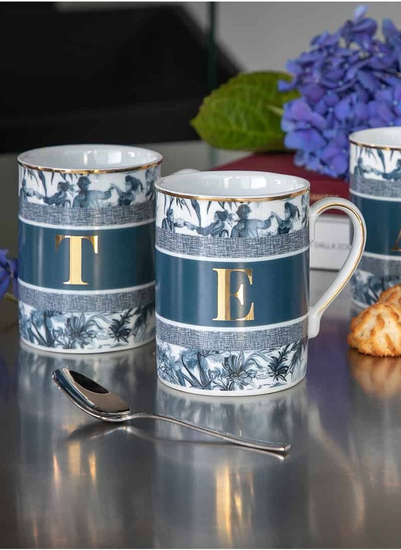 Baci milano - BACI MILANO - MUG - LETTER V - PORCELAIN - Image 1