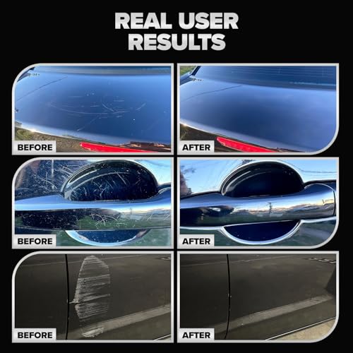 Carfidant Black Scratch and Swirl Remover - Car Scratch Remover for Paint Scratches - Polishing Compound for Cars Kit with Buffer Pad - Buffing Compound for Car Paint Restorer - Image 3