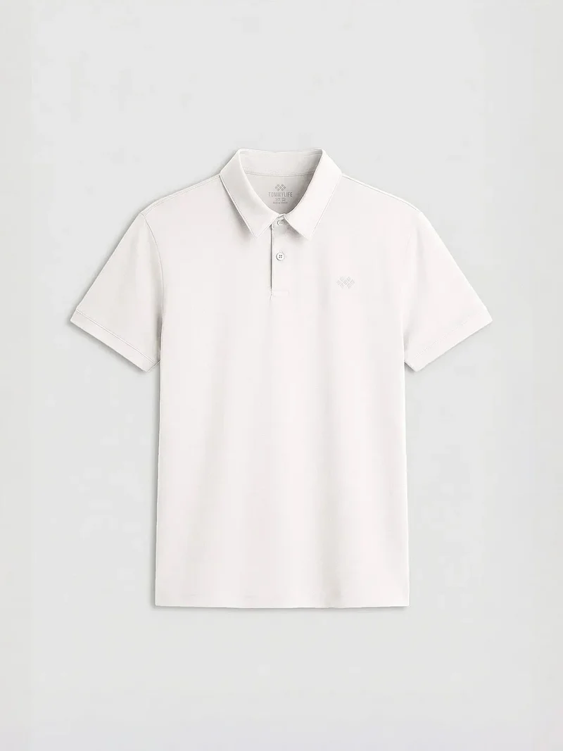 تومي لايف TOMMY Men's Cotton Elastane Polo T-Shirt