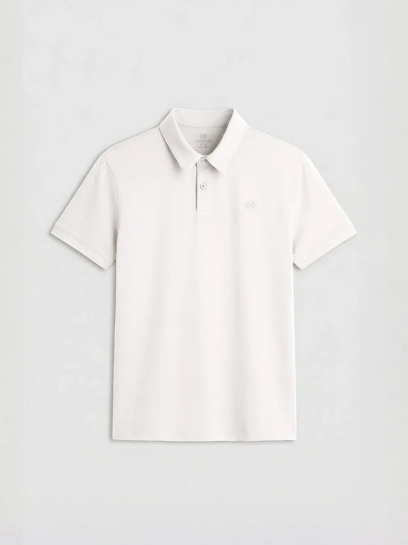 تومي لايف TOMMY Men's Cotton Elastane Polo T-Shirt