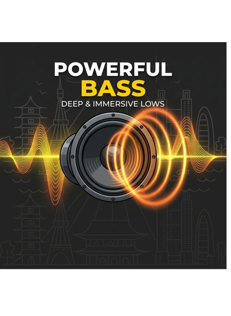Hitage Tokyo Series EB-133 Type-C Stereo Music Earphones with Built-in Mic, HiFi Sound, Deep Bass, Ergonomic Secure Fit, 10mm Driver, 130cm Cable, Black - Image 3