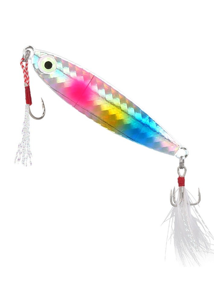 KUYING New 8-Piece Fish Fake Bait with Blood Tank Hook Feather Hook 20g  - Image 2