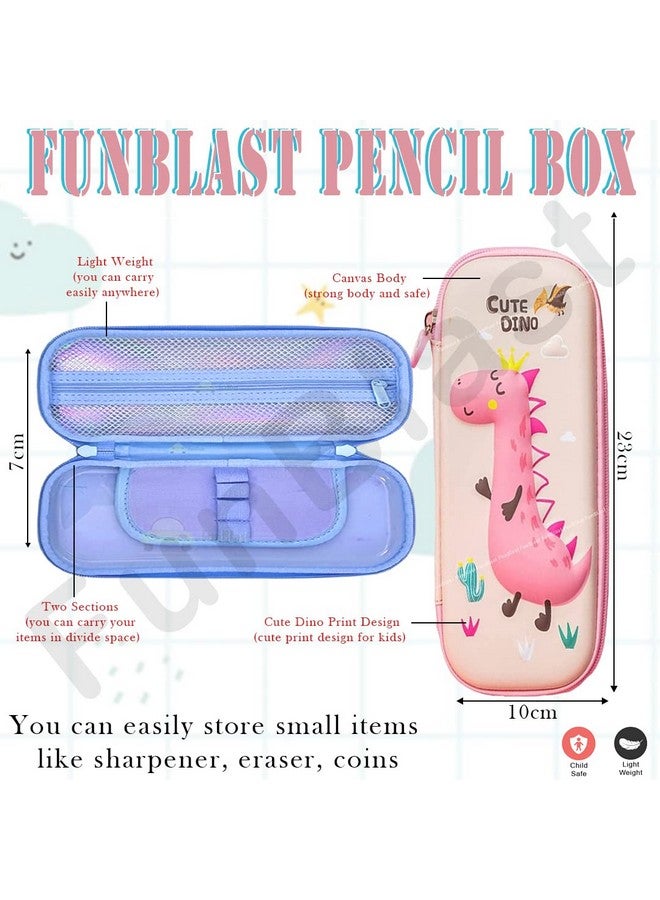 FunBlast Pencil Case for Girls, Pencil Pouch for Girls, Kids Pencil Pouch for Girls Stylish, Pencil Box for Girls, Pencil case Organizer, Return Gifts for Kids (Pink) - Image 3