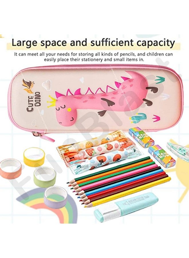 FunBlast Pencil Case for Girls, Pencil Pouch for Girls, Kids Pencil Pouch for Girls Stylish, Pencil Box for Girls, Pencil case Organizer, Return Gifts for Kids (Pink) - Image 2