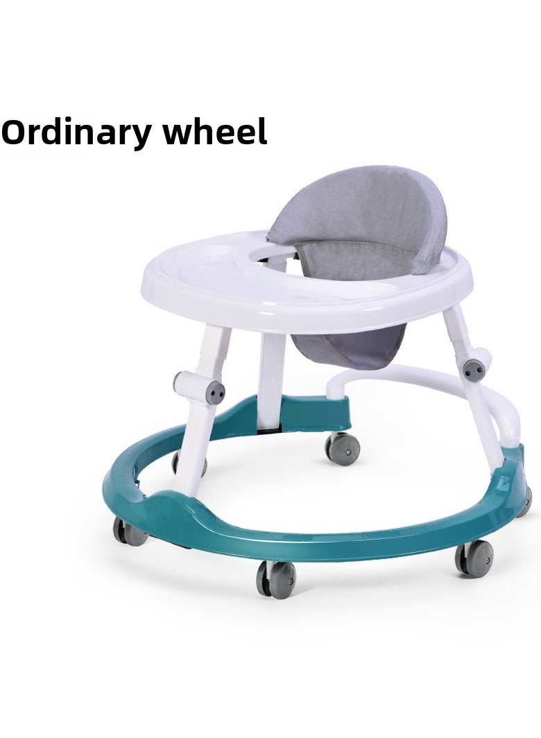 ORiTi عربة مشي للأطفال بأرجل مضادة على شكل O، ميزات متعددة الوظائف مضادة للسقوط والانقلاب، مع مشي والجلوس على عربة على شكل U - أخضر - Image 1