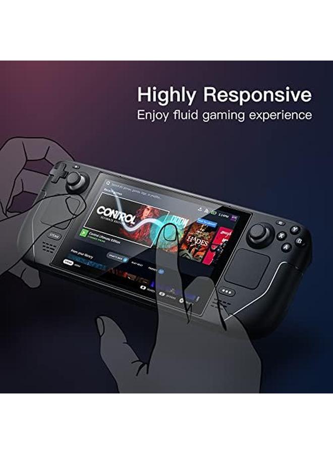 جي تيك واقي شاشة لجهاز Steam Deck Oled مقاس 7.4 بوصة 2023 وSteam Deck مقاس 7 بوصة 2021 و2022 9H من الزجاج المقوى المقاوم للخدش عالي الوضوح، عبوتان - Image 5