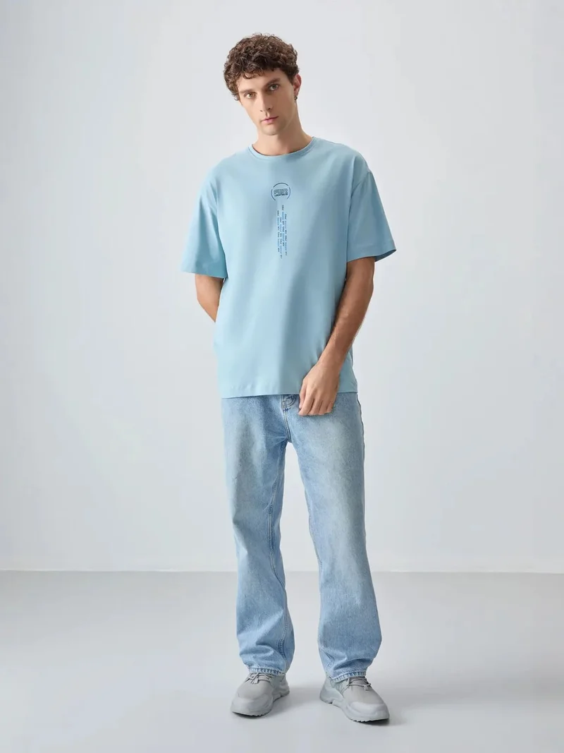 Tommylife TOMMY Oversized Cotton Text Print Crew Neck T-Shirt