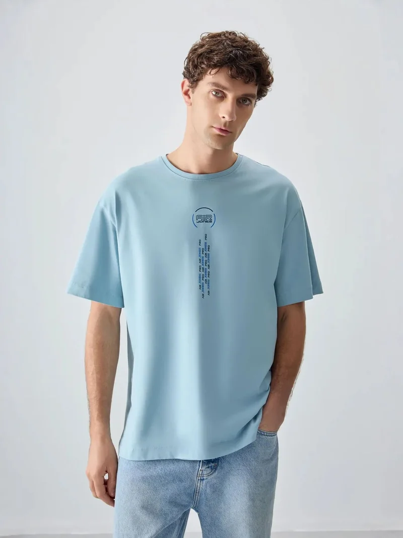 Tommylife TOMMY Oversized Cotton Text Print Crew Neck T-Shirt