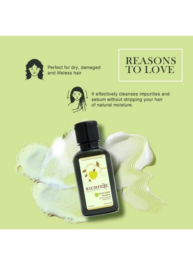 Richfeel Green Apple Shampoo 100 Ml Pack Of 2  - Image 3