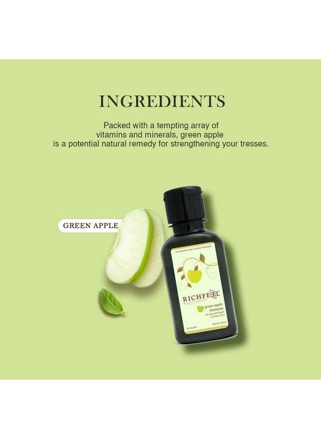 Richfeel Green Apple Shampoo 100 Ml Pack Of 2  - Image 4