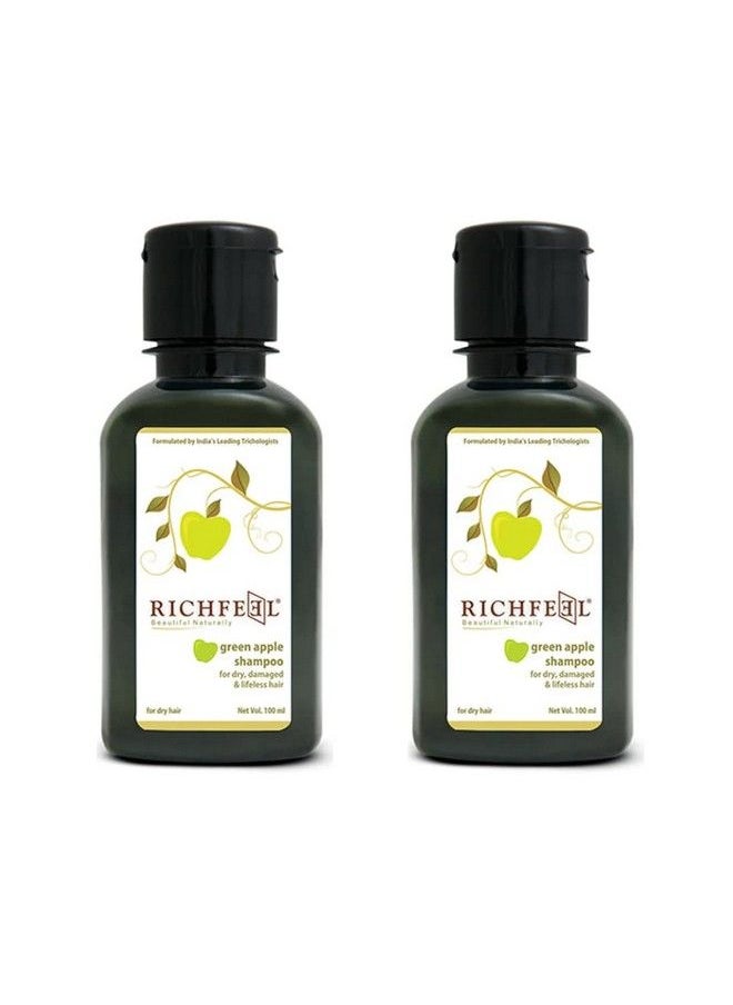 Richfeel Green Apple Shampoo 100 Ml Pack Of 2  - Image 2