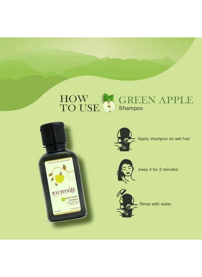 Richfeel Green Apple Shampoo 100 Ml Pack Of 2  - Image 5