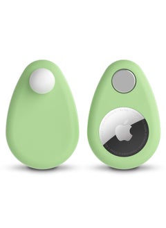 Applicable Apple Airtag Locator Protective Case Anti-loss Device Apple Tracker Silicone Protective Case-Color:matcha Protective Cover Magnet Opp