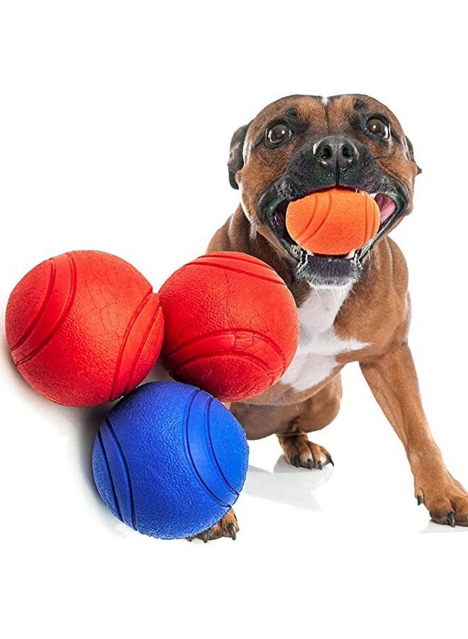 ألعاب كرات مطاطية قوية طبيعية عالية الارتداد للكلاب والقطط - حجم صغير، متعددة الألوان - Image 4