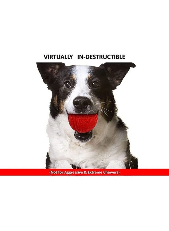 ألعاب كرات مطاطية قوية طبيعية عالية الارتداد للكلاب والقطط - حجم صغير، متعددة الألوان - Image 3