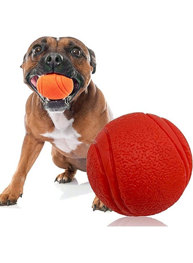 ألعاب كرات مطاطية قوية طبيعية عالية الارتداد للكلاب والقطط - حجم صغير، متعددة الألوان - Image 1