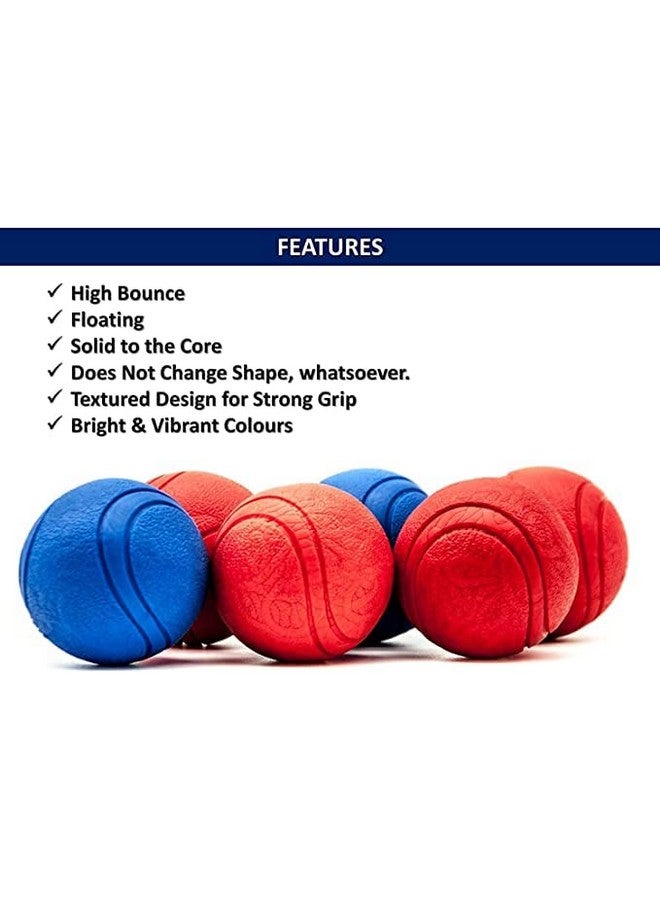ألعاب كرات مطاطية قوية طبيعية عالية الارتداد للكلاب والقطط - حجم صغير، متعددة الألوان - Image 2