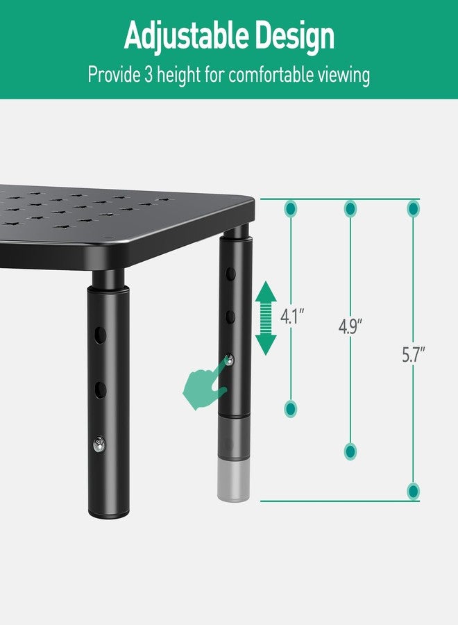Zimilar 2 Pack Monitor Stands Risers, 3 Height Adjustable Monitor Riser - Image 5