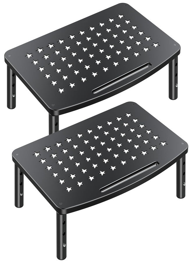 Zimilar 2 Pack Monitor Stands Risers, 3 Height Adjustable Monitor Riser - Image 1
