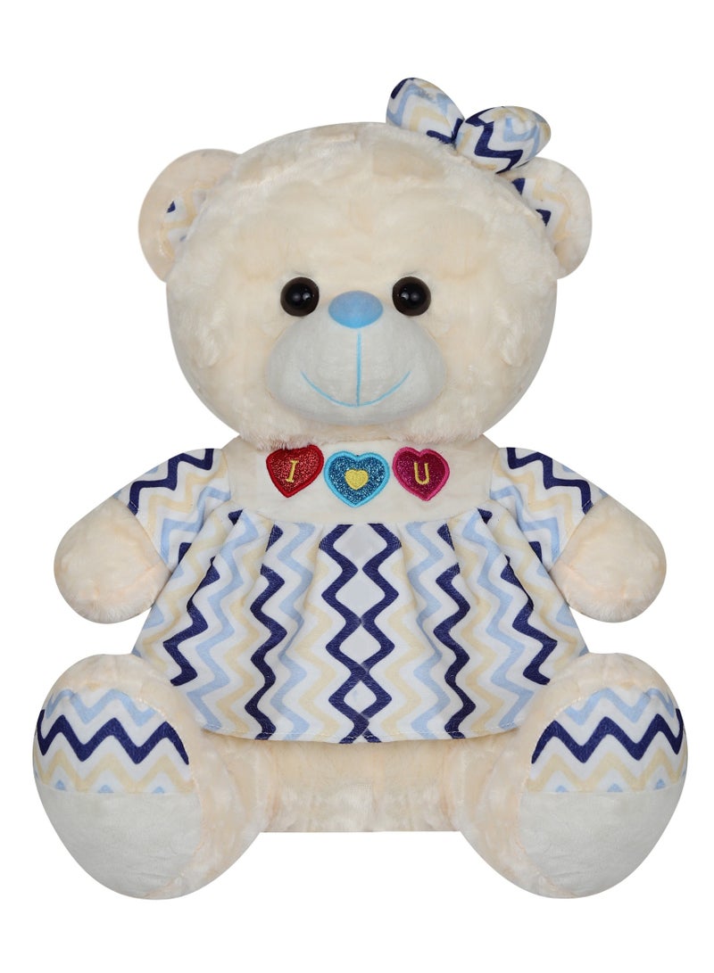 Magnolia Teddy bear for girls and children, with a modern design, size 40 cm  - Image 2