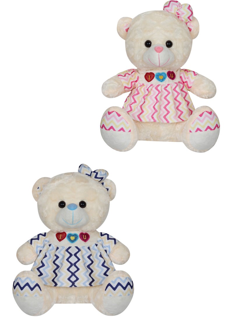 Magnolia Teddy bear for girls and children, with a modern design, size 40 cm  - Image 3