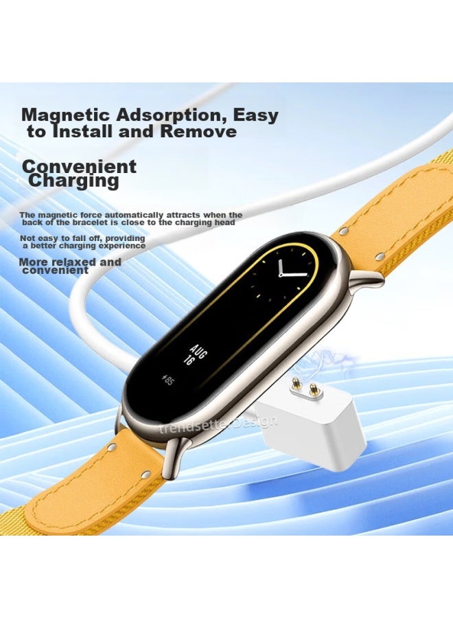 Stiger كابل شحن متوافق مع Xiaomi Band 8/9/Nfc/8Pro/9Pro، شاحن Redmi Band 2، قاعدة شحن مغناطيسية سريعة للرياضة - Image 3
