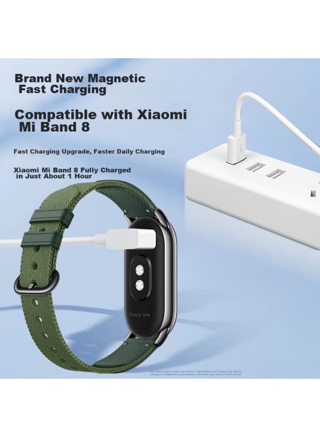 Stiger كابل شحن متوافق مع Xiaomi Band 8/9/Nfc/8Pro/9Pro، شاحن Redmi Band 2، قاعدة شحن مغناطيسية سريعة للرياضة - Image 2