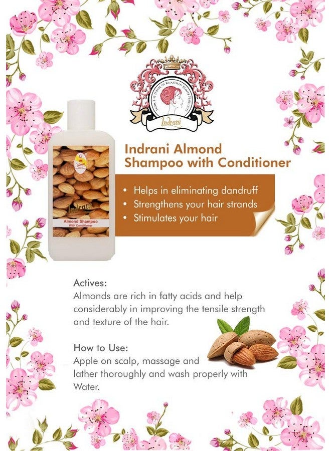 Indrani Cosmetics Almond Shampoo With Conditioner For Women To Reduce Hair Fall, Promote Hair Growth, Control Dandruff 500 Ml - Image 5
