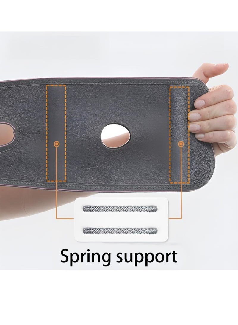 GIFT All-In-One Elbow Brace, Adjustable Elbow Support With Double Spring Stabilizer, Suitable For Golf, Badminton, Tennis Outdoor Sports Protective Gear, Elbow Brace For Arthritis, Tendonitis, Sports Injury Pain Relief, Unisex Arm Fixation Elbow Brace - Image 5